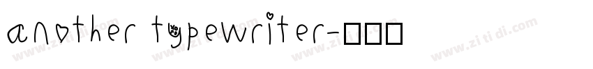 another typewriter字体转换